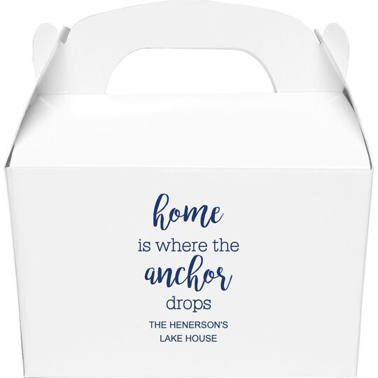 Home is Where the Anchor Drops Gable Favor Boxes